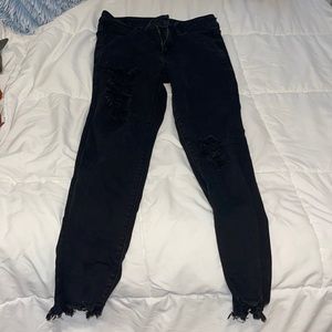 American Eagle Black Skinny Jeans, 4 Short